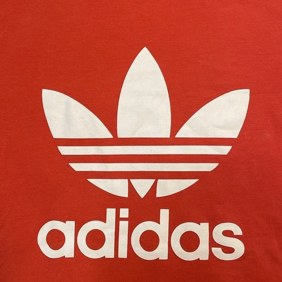 Adidas Woman’s Red/Orange T Shirt Size Small - Picture 2 of 5